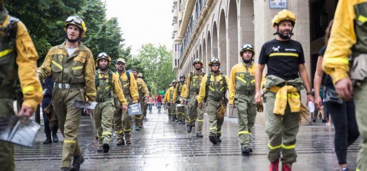 El personal laboral de bomberos forestales de Madrid pide tener una categoría profesional